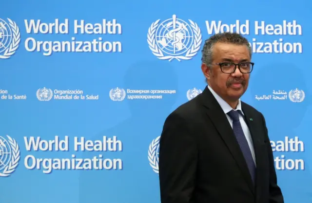 World Health Organization director Tedros Adhanom Ghebreyesus