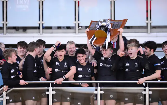 Campbell College lift the 2018 Schools' Cup