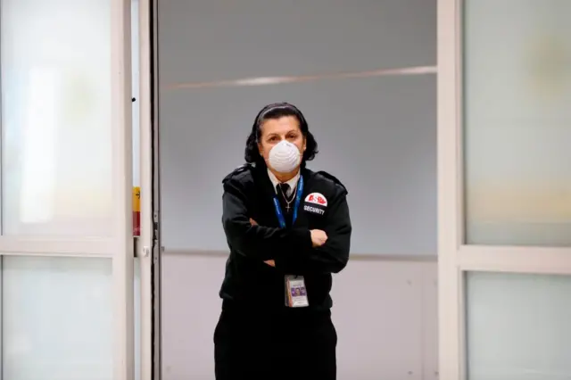 Airport guard in Toronto