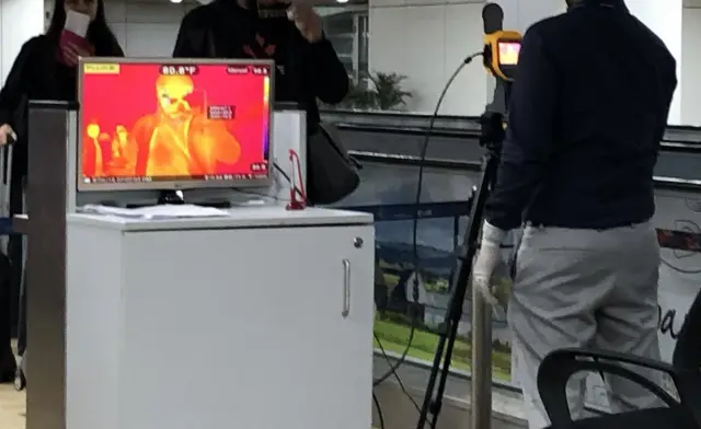 Testing at an Indian airport