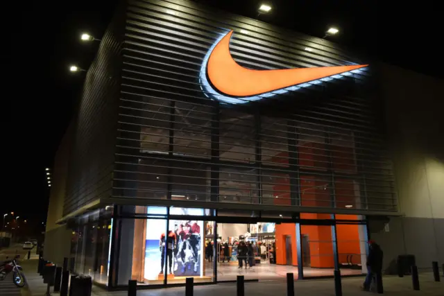 A view of a Nike store