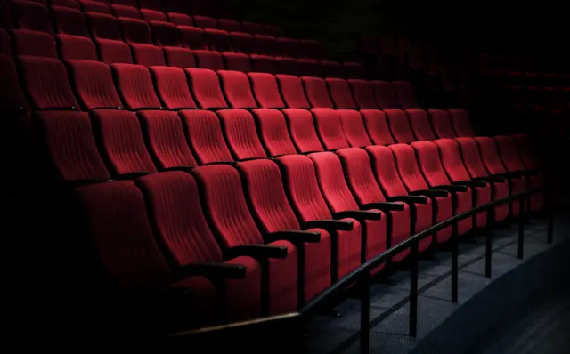 Empty seats in cinema