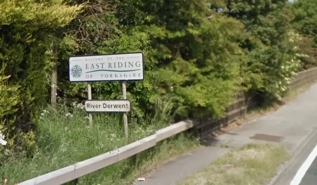 East Riding sign