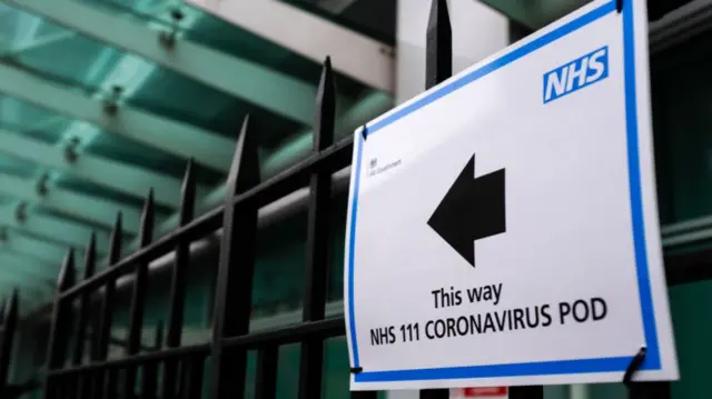 NHS coronavirus sign