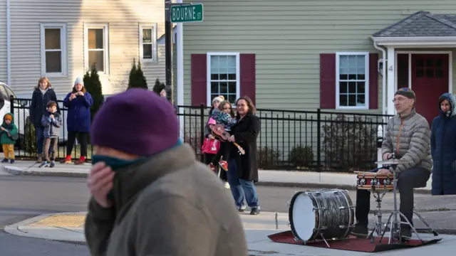 Social distancing in the Boston neighbourhood of Jamaica Plain