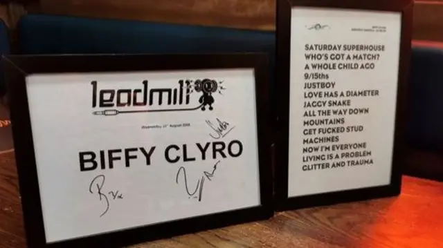 Signed Biffy Clyro st list