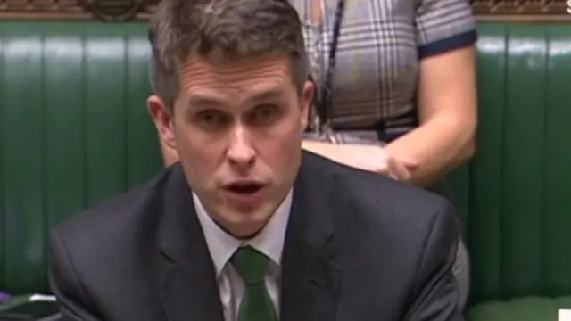 Education Secretary Gavin Williamson