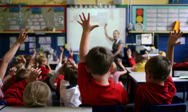 A generic stock image of a classroom