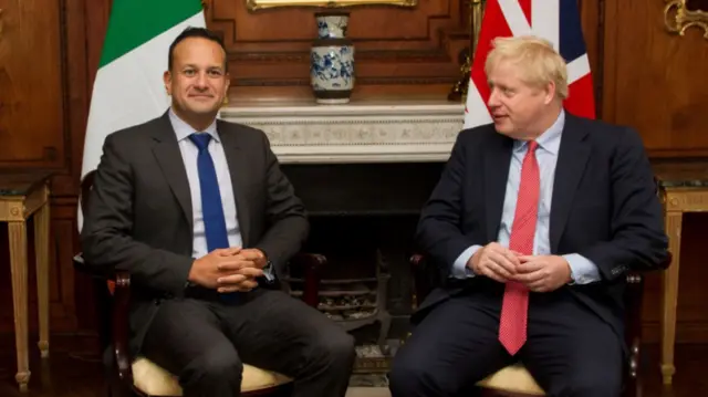 Leo Varadkar and Boris Johnson