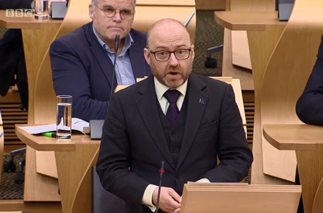 Scottish Green co-leader Patrick Harvie