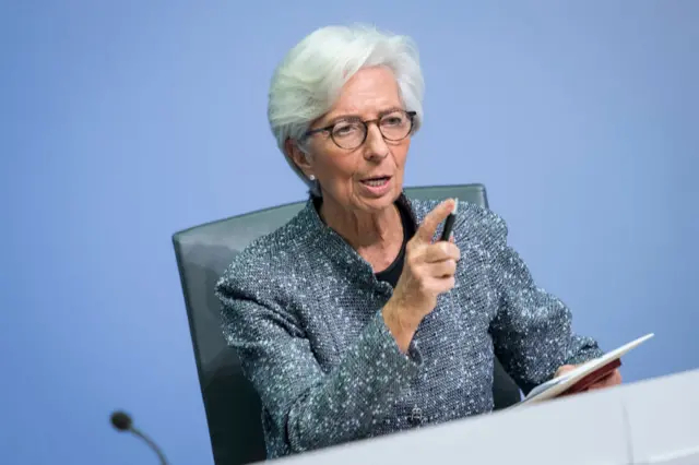 Christine Lagarde, President of the European Central Bank.