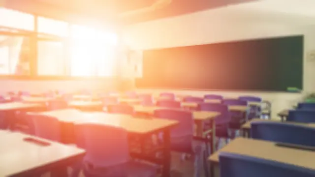 Empty classroom