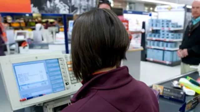 Shop worker