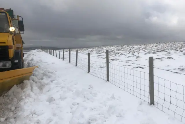 Snow at Fleet Moss