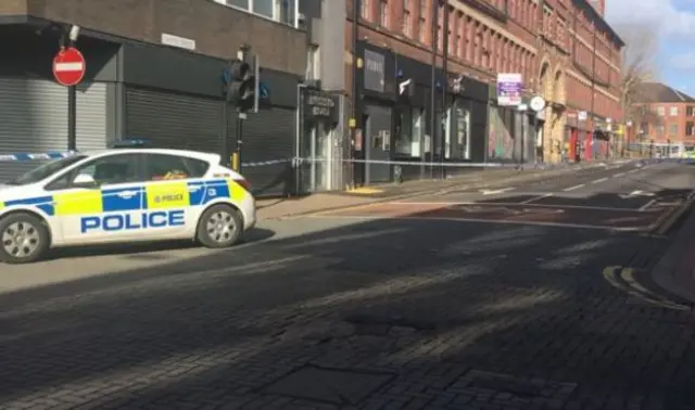 Police car on Carver Street