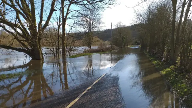 The floodwaters