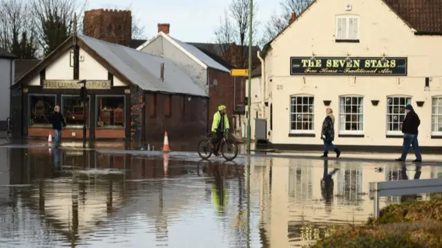 Flooding in Shrewsbury last week