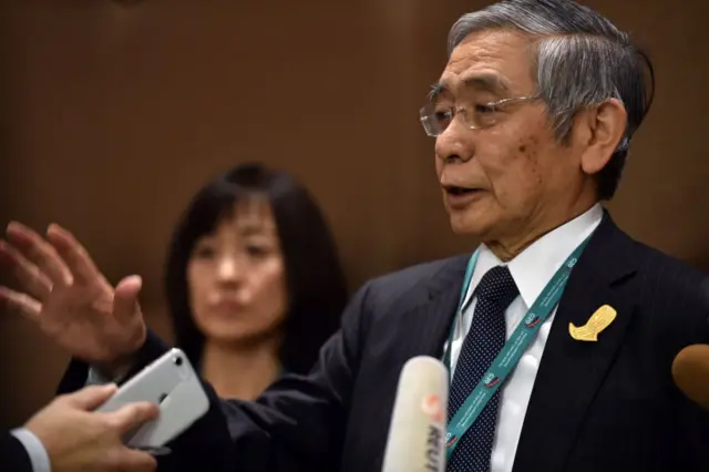 Bank of Japan governor Haruhiko Kuroda.