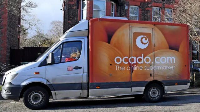 Ocado van outside property