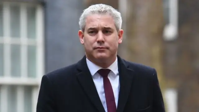 Chief Secretary to the Treasury Stephen Barclay in Downing Street