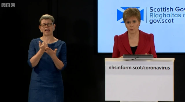 First Minister Nicola Sturgeon