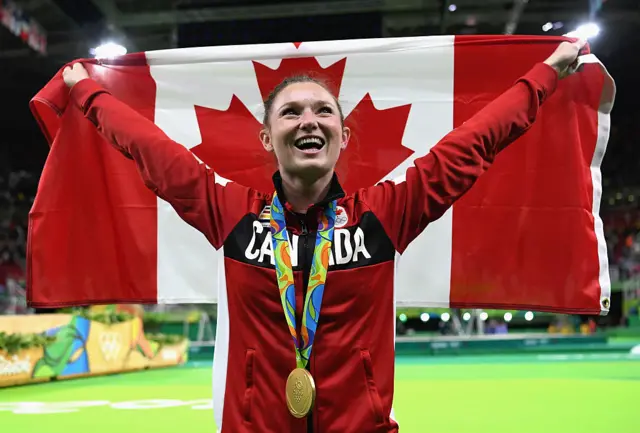 Gold medalist Rosannagh Maclennan of Canada