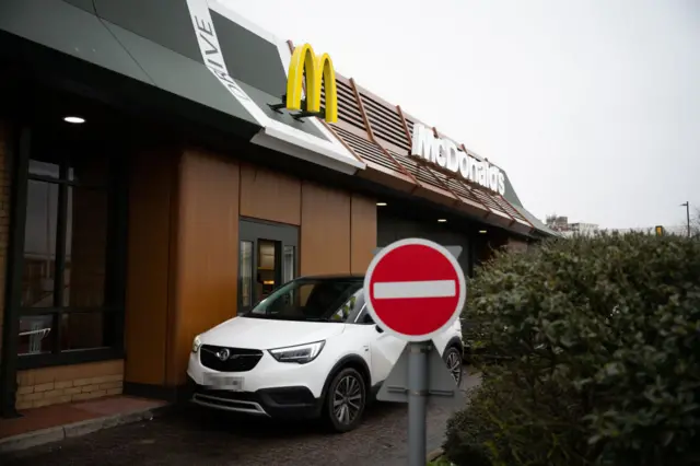 A McDonald's in Cardiff