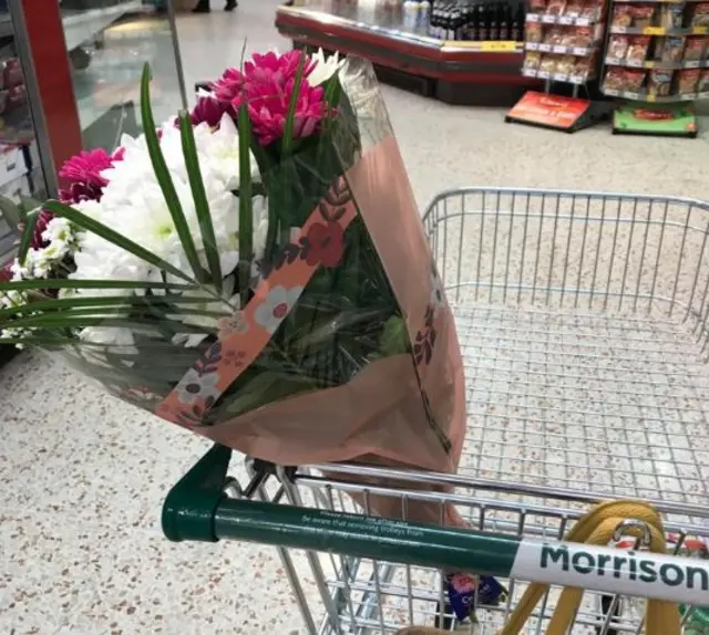 Flowers in basket