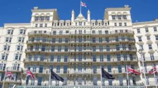 the Grand Hotel in Brighton