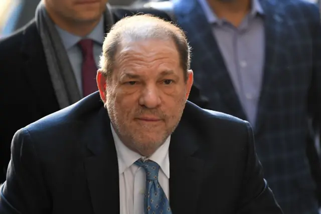 Harvey Weinstein arrives at the Manhattan Criminal Court