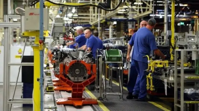 Engine production at Ford in Bridgend