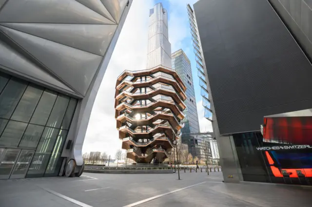 view of The Vessel at the Hudson Yards