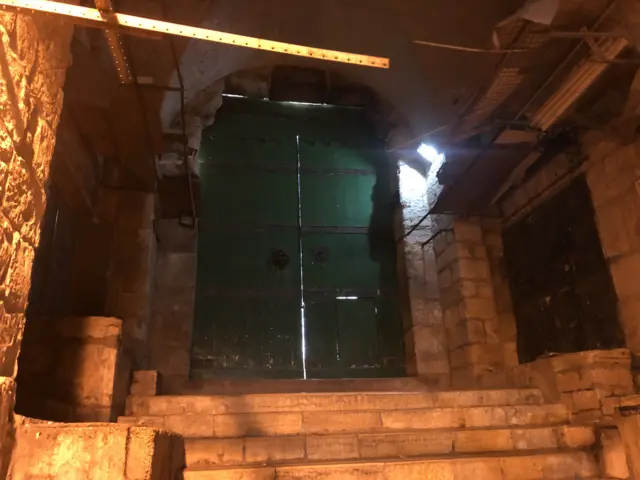 The doors at the al-Aqsa/Dome of the Rock compound