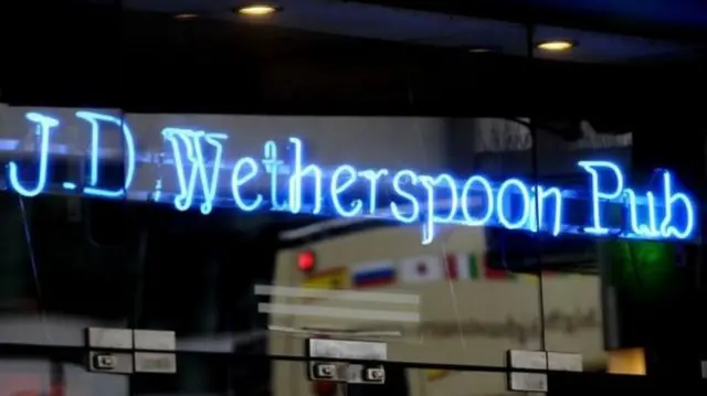 JD Wetherspoons pub sign