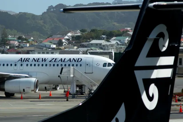 An Air New Zealand airplane