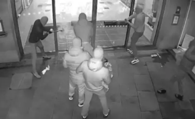 CCTV of gang members