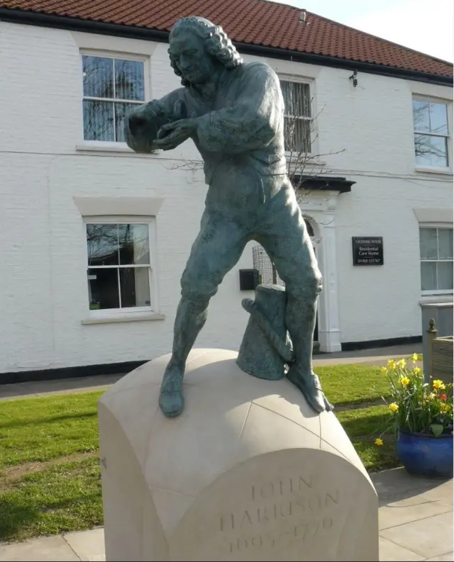 Statue of John Harrison in Barrow, Lincolnshire