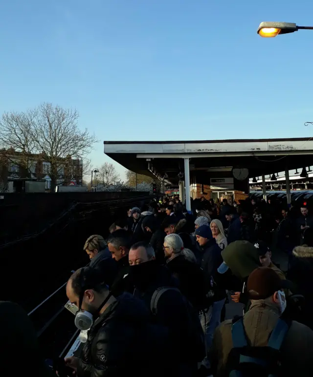 Packed platform