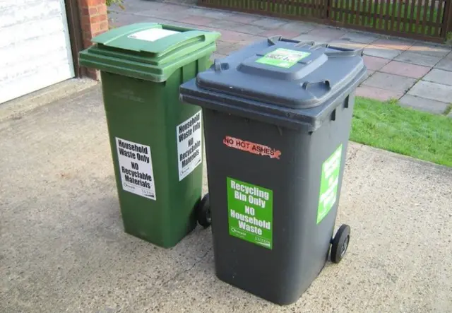 Rubbish bins