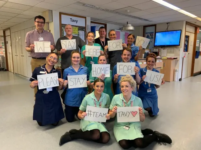 Staff at Derriford Hospital