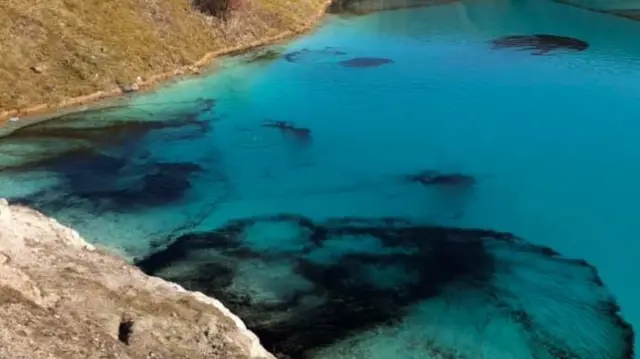 Dye in Blue Lagoon