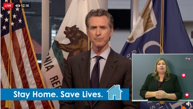 Governor Newsom's live stream press conference