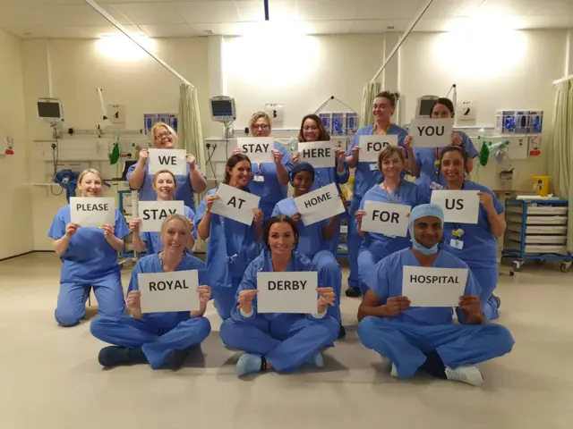 Staff at Royal Derby Hospital