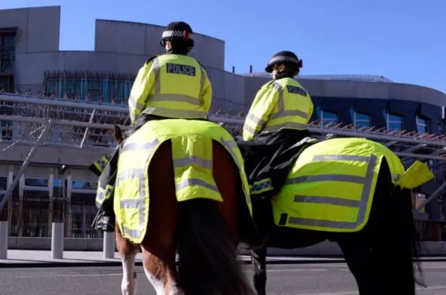 Police on horseback