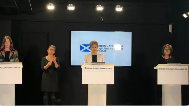 The chief medical officer, the first minister and Scotland's health secretary