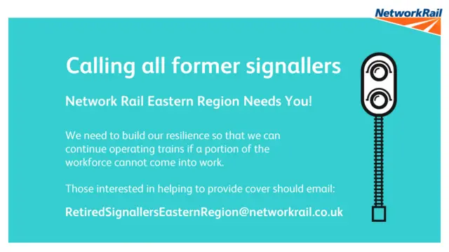 Network Rail appeal for former signallers