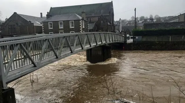 Water levels in Hawick