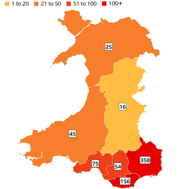 map o achosion