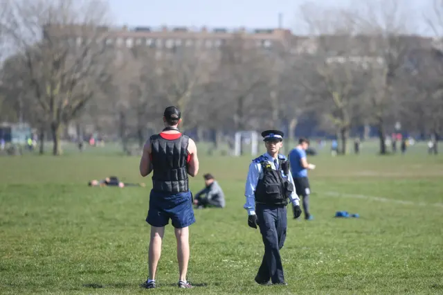 police support officer in clapham