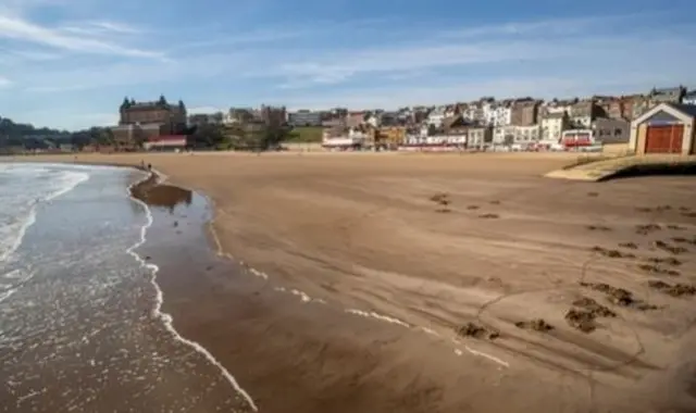 Empty Scarborough beach